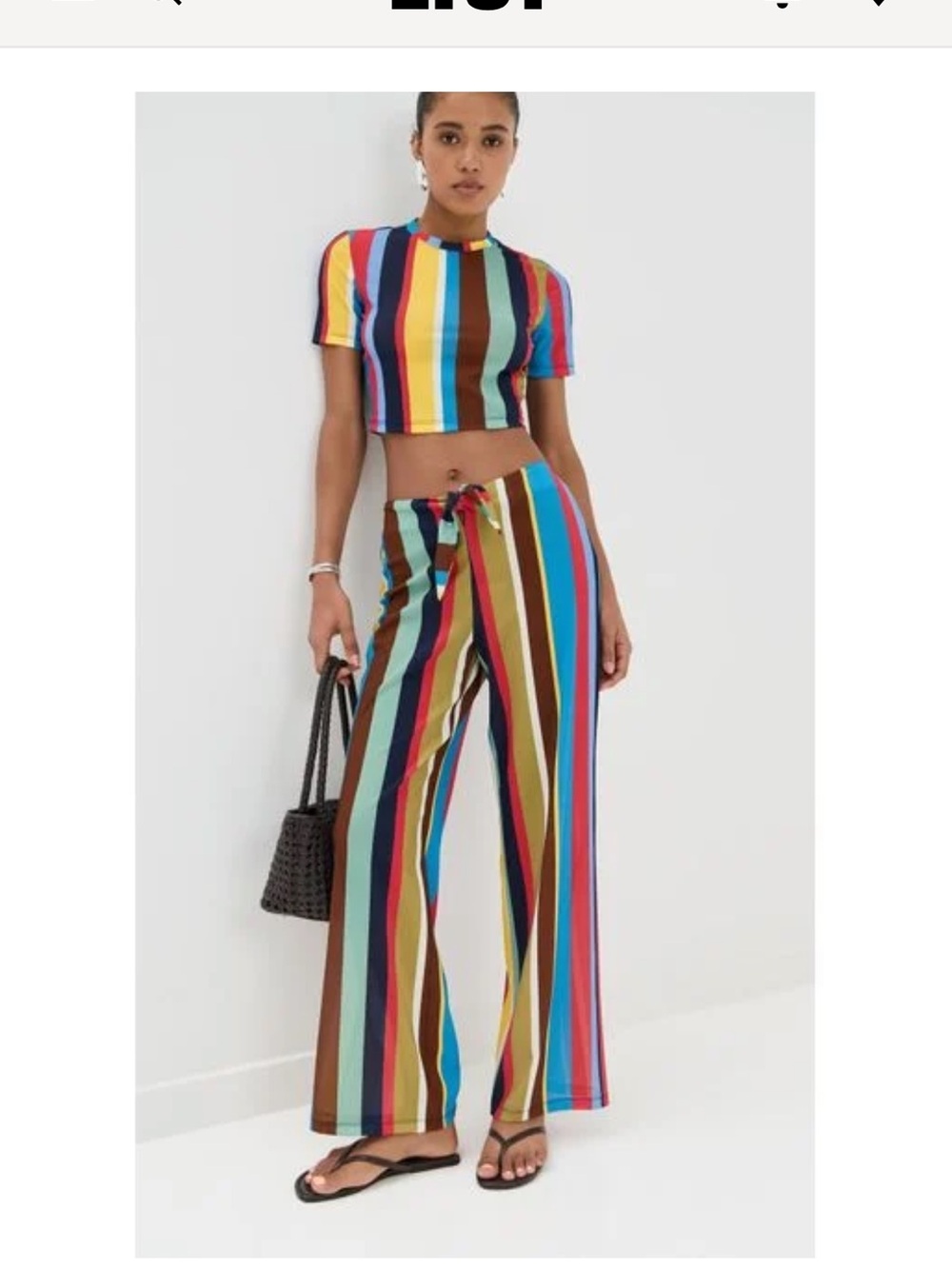 NEW STAUD Pico pant in stripe nwt